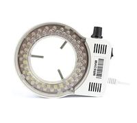 Kit d'accessoires pour microsc Lampe réglable d'illuminateur de lumière d'anneau de microscope de 56/144 LED for la loupe visuelle stéréo de microscope trinoculaire d'industrie 110V 220V Lames de micr