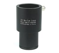 Kit d'accessoires pour microsc Lentille 2X Teleconverter Metal for oculaire astronomique astronomique de 0,965 Pouce Lames de Microscope