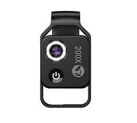 Kit d'accessoires pour microsc Lentille de Microscope de grossissement 200x for Objectif de caméra de téléphone Portable Macro lentille Lames de Microscope (Color : One Level Black)