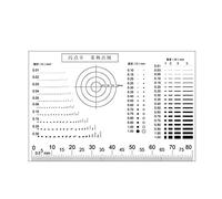 Kit d'accessoires pour microsc Micromètre Zone Ligne Jauge Inspection Comparaison Carte De Test Scratch Lentille Mobile Département De Contrôle De Qualité Consommables Lames de microscope(Without film