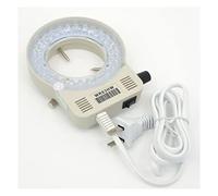 Kit d'accessoires pour microsc Microscope à Zoom stéréo 56 pièces, lumière réglable, lampe illuminateur, éclairage annulaire Led Lames de microscope