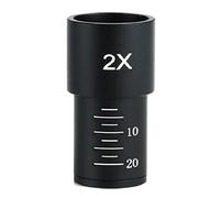 Kit d'accessoires pour microsc Microscope Biologique 2X Extender 23.2mm Accessoire d'interface Lames de Microscope