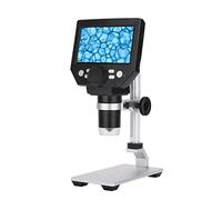 Kit d'accessoires pour microsc Microscope numérique G1000 for une base large de 4,3 pouces LCD Afficher 8mp 1-1000x Loupe Lames de microscope(Metal stents)