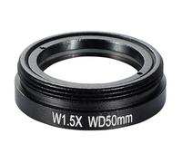 Kit d'accessoires pour microsc Microscope vidéo industriel HD 4K 2K 1080P, caméra Zoom, objectif à monture C, loupe 200X 400X 800X 1600X Lames de microscope(1.5X)