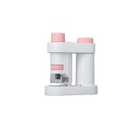 Kit d'accessoires pour microsc Mini Microscope Portable à Main de Poche détachable Lames de Microscope (Color : Pink)