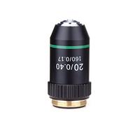 Kit d'accessoires pour microsc Objectif du Microscope 4X 10x 20x 40x 60x 100x 195 Pièces microscopiques d'objectif achromatique Lames de Microscope (Color : 20X)