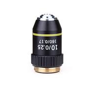 Kit d'accessoires pour microsc Objectif du Microscope 4X 10x 20x 40x 60x 100x 195 Pièces microscopiques d'objectif achromatique Lames de Microscope (Color : 10X)