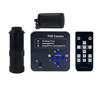 Kit d'accessoires pour microsc Plein HD 38MP 1080P 60fps Logiciel de Mesure de caméra de Microscope vidéo Industriel Lames de Microscope (Color : 38MP with 130X)