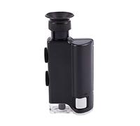 Kit d'accessoires pour microsc Portable 20 0x-240x Zoom Microscope Pocket Handheld LED lampe Lames de microscope