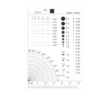 Kit d'accessoires pour microsc Règle souple de jauge de point de haute précision, Microscope micromètre règle de calibrage for animaux de compagnie 2 pièces Lames de microscope(47-1 without film)