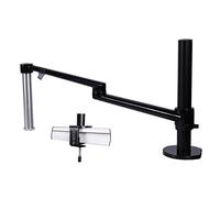 Kit d'accessoires pour microsc Stand de microscope de serrage de table 2 couleurs for microscope trinoculaire binoculaire 7 6mm Microscope Lames de microscope(Nero)