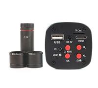 Kit d'accessoires pour microsc USB 16MP 1080P Microscope vidéo Caméra numérique 23,2 mm 0,5x Adaptateur microscope Lames de microscope