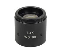 Kit d'accessoires pour microsc Vidéo Industrielle Microscope monoculaire C-Mount Lens 9 0X 180x 300x Loupe Zoom continu Lames de Microscope (Color : 1.4X Objective Lens)