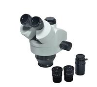 Kit d'accessoires pour Microscope : Microscope trinoculaire à focale simultanée 3,5X-45X avec oculaire WF10X/20 et Lames de Microscope (Objectif Non Inclus).