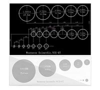 Kit d'accessoires pour microscopes 0,01 mm de Microscope en Verre sèche-Calibration dirigeant la règle Micro Règle 1 Div Microscope Lames de Microscope (Color : A)