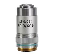 Kit d'accessoires pour microscopes 4X 10x 20x 40x 60x 100x 195 Microscope Objectif Lens Parties objectives achromatiques Lames de Microscope (Warna : 40X)