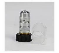 Kit d'accessoires pour microscopes 4X 10x 20x 40x 60x 100x 195 Microscope Objectif Lens Parties objectives achromatiques Lames de Microscope (Warna : 100X)