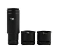 Kit d'accessoires pour microscopes 5MP USB Microscope vidéo numérique électronique Caméra 0,5X oculaire C-Mount 23,2 mm Adaptateur 30/30,5 mm Anneau Lames de Microscope (Color : C)