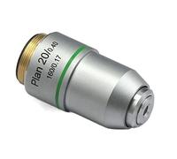 Kit d'accessoires pour microscopes Lentille de Microscope Biologique 4X 10x 20x 40x 60x 100x RMS Thread 160/0.17 Lames de Microscope (Color : Type A 20X)