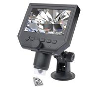 Kit d'accessoires pour microscopes Microscope 600X HD Microscope numérique électronique à écran LCD de 4,3 Pouces avec éclairage à LED sur Support Lames de Microscope (Color : Sucker Bracket)