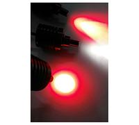 Kit d'accessoires pour microscopes Microscope Violet Vert Rouge Source de lumière coaxiale LED Luminosité de la Lampe à Taches réglable 90V-240V Lames de Microscope (Warna : Red)