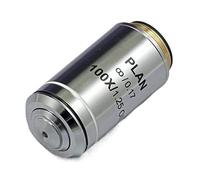 Kit d'accessoires pour microscopes Professionnelle 4X 10x 20x 40x 60x 100X Objectif Objectif 195 Objectifs achromatiques for Le Microscope Lames de Microscope (Color : 100X)