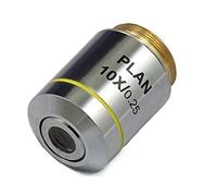 Kit d'accessoires pour microscopes Professionnelle 4X 10x 20x 40x 60x 100X Objectif Objectif 195 Objectifs achromatiques for Le Microscope Lames de Microscope (Color : 10X)