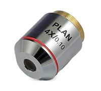 Kit d'accessoires pour microscopes Professionnelle 4X 10x 20x 40x 60x 100X Objectif Objectif 195 Objectifs achromatiques for Le Microscope Lames de Microscope (Color : 4X)