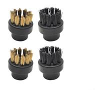 Kit d'accessoires pour nettoyeur vapeur Dupray 4 pièces avec brosses rondes et fil de cuivre, conçu pour un nettoyage efficace des sols et des zones difficiles