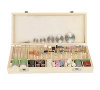 Kit d'accessoires pour outil rotatif 242 pièces, Coffret de rangement en bois, Compatible avec, Meulage, Gravure, Découpe, Ponçage et Polissage
