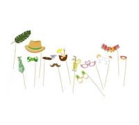 Kit d'accessoires pour photobooth - TROPICAL - Multicolore