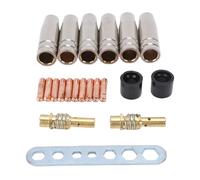 Kit d'accessoires pour pistolet de soudage, pointe de contact en laiton efficace, ensemble de buses à gaz pour le soudage MB15 15AK MIG MAG [atelier professionnel]