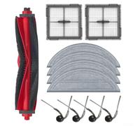 Kit d'accessoires pour Roborock Q10 : brosse principale de rechange, brosse latérale, filtre à vide et chiffon en microfibre pour Q10 S5+/VF/VF+/V/V+, filtre pour poils d'animaux (A)