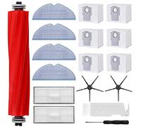 Kit d'accessoires pour Roborock S7 MaxV Ultra/ S7 Pro Ultra, 6 Sacs à Poussière, 1 Brosse à Rouleaux Principale, 2 Brosses Latérales, 2 Filtres, 4 Chiffons de Serpillère Accessoires