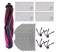 Kit d'accessoires pour robot aspirateur, brosse latérale principale, chiffon de nettoyage pour nettoyeur automatique, pièces de rechange pour balai de sol amélioré pour collecte de poussière profonde