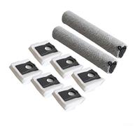 Kit d'accessoires pour robot aspirateur compatible avec DREAME Aqua10 Ultra Roller Complete / Aqua10 Roller Robot, comprend 6 sacs à poussière, 2 rouleaux de balai