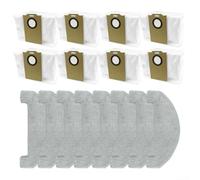 Kit d'accessoires pour robot aspirateur Monsga MR1 avec chiffon et sacs à poussière pour un piégeage fiable de la poussière et des débris