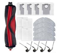 Kit d'accessoires pour robot Roborock pour Q7 M5+ pour Q7 TF+ comprenant une brosse principale, une brosse latérale, un filtre, un chiffon de nettoyage et un sac à poussière pour des résultats de
