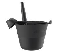 Accessoires de sauna Harvia Click seau et louche en plastique, noir