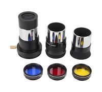 Kit d'accessoires pour Télescope - Oculaires PL 1,25 20 Mm et 7,5 Mm, 2 Lentilles de Barlow, 3 Filtres de Lentilles de Couleur avec étui de Rangement de Protection, adapté aux