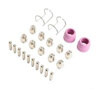 Kit d'accessoires pour torche de soudage avec 10 électrodes 10 buses 2 tasses 2 supports pour SG-55 AG-60 WSD-60 SP CUT50DP CUT50PI LGK60 LTP5000 CUT55DS