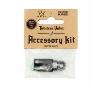 Kit d'accessoires pour valves tubeless Peaty's X Chris King MK2 - Ardoise
