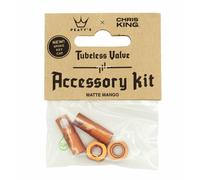 Kit d'accessoires pour valves tubeless Peaty's X Chris King MK2 mango