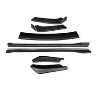 Kit D'accessoires pour X1 F48 2016 2017 2018 2019 Séparateurs Pare-Chocs Avant Becquet Extensions Jupes Latérales Angle D'enroulement Arrière(Matte Black)