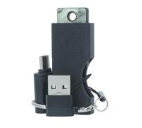 Kit d'accessoires pour Yubikey 5 et Security Key : Étui de Protection YubiCase, Adaptateurs USB, Autocollant - Pack Complet pour Votre YubiKey (Noir)