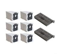 Kit d'accessoires Robot Aspirateur pour ECOVACS N20 Plus pour N20 Pro Plus pour YEEDI pour C12 pour C12 Pro for Plus 6 Sacs à poussière 2 Filtres HEPA