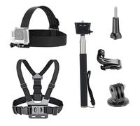 Kit d'accessoires : Support de tête/Harnais de poitrine/Perche à selfie pour GoPro Hero 13 12 11 10 9 8 7 6 5 4 3 2/DJI OSMO Action Insta360
