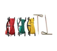 Kit d'accessoires testeur de résistance au sol, pour compteurs de terre numériques avec 3 fils de test à code couleur et 2 tiges de terre auxiliaires, pour pétrole électrique ferroviaire (sans hôte)
