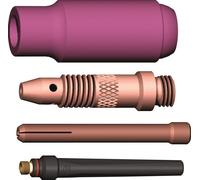 Kit d'accessoires TIG 4 pièces en boîte Ku. WE 2,4mm ABITIG 17,18,26 A.BINZEL
