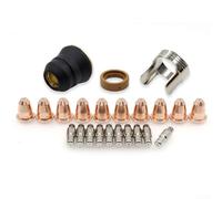 Kit d'accessoires Welding avec 23 pièces, buses, pistons et lentilles pour soudage MIG, TIG et arc électrique, électrode en cuivre, kit pratique pour accessoires de soudage